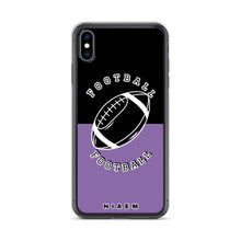 Load image into Gallery viewer, American Football iPhone Case (Black &amp; Purple 1)