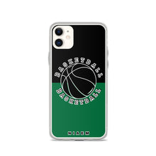 Load image into Gallery viewer, Basketball iPhone Case (Black &amp; Green 1)