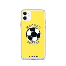 Load image into Gallery viewer, Soccer iPhone Case (Yellow 1)