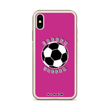 Load image into Gallery viewer, Soccer iPhone Case (Pink)