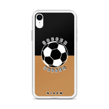 Load image into Gallery viewer, Soccer iPhone Case (Black &amp; Nude)