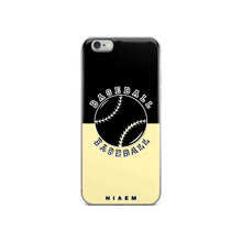 Load image into Gallery viewer, Baseball iPhone Case (Black &amp; Yellow 2)