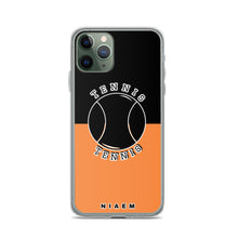 Load image into Gallery viewer, Tennis iPhone Case (Black &amp; Orange 1)