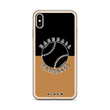Load image into Gallery viewer, Baseball iPhone Case (Black &amp; Nude)