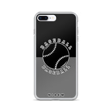 Load image into Gallery viewer, Baseball iPhone Case (Black &amp; Grey)