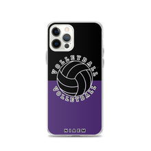 Load image into Gallery viewer, Volleyball iPhone Case (Black &amp; Purple)