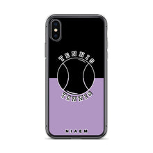 Load image into Gallery viewer, Tennis iPhone Case (Black &amp; Purple 2)