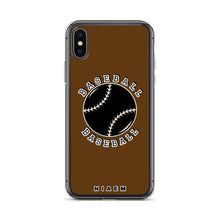Load image into Gallery viewer, Baseball iPhone Case (Brown)