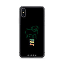 Load image into Gallery viewer, Green Pug iPhone Case