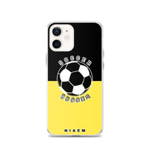 Load image into Gallery viewer, Soccer iPhone Case (Black &amp; Yellow 1)