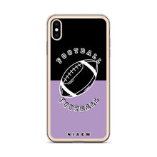 Load image into Gallery viewer, American Football iPhone Case (Black &amp; Purple 2)