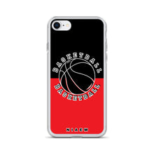 Load image into Gallery viewer, Basketball iPhone Case (Black &amp; Red 1)