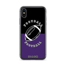 Load image into Gallery viewer, American Football iPhone Case (Black &amp; Purple)