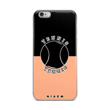 Load image into Gallery viewer, Tennis iPhone Case (Black &amp; Orange 2)