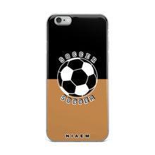 Load image into Gallery viewer, Soccer iPhone Case (Black &amp; Nude)