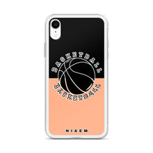 Load image into Gallery viewer, Basketball iPhone Case (Black &amp; Orange 2)