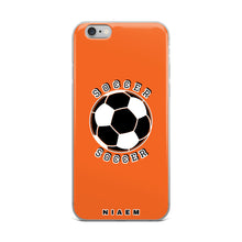Load image into Gallery viewer, Soccer iPhone Case (Light Orange)