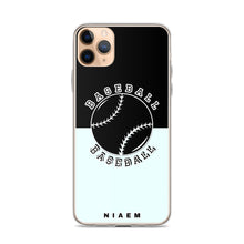Load image into Gallery viewer, Baseball iPhone Case (Black &amp; Blue 5)