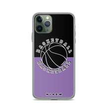 Load image into Gallery viewer, Basketball iPhone Case (Black &amp; Purple 1)