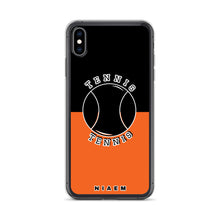 Load image into Gallery viewer, Tennis iPhone Case (Black &amp; Orange)
