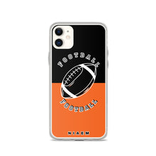 Load image into Gallery viewer, American Football iPhone Case (Black &amp; Orange)