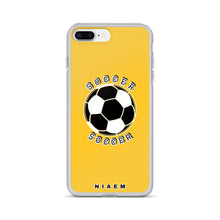 Load image into Gallery viewer, Soccer iPhone Case (Yellow)