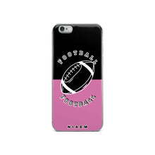 Load image into Gallery viewer, American Football iPhone Case (Black &amp; Pink 1)