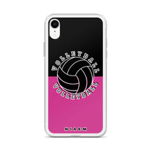 Load image into Gallery viewer, Volleyball iPhone Case (Black &amp; Pink 5)