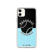 Load image into Gallery viewer, Baseball iPhone Case (Black &amp; Blue 6)