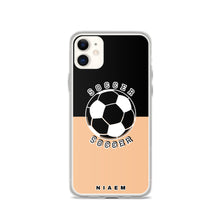 Load image into Gallery viewer, Soccer iPhone Case (Black &amp; Nude 1)