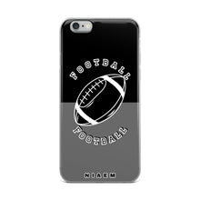 Load image into Gallery viewer, American Football iPhone Case (Black &amp; Grey)