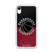 Load image into Gallery viewer, Basketball iPhone Case (Black &amp; Red 2)