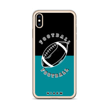 Load image into Gallery viewer, American Football iPhone Case (Black &amp; Blue 3)