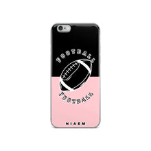 Load image into Gallery viewer, American Football iPhone Case (Black &amp; Pink 3)