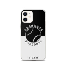 Load image into Gallery viewer, Baseball iPhone Case (Black &amp; Grey 3)