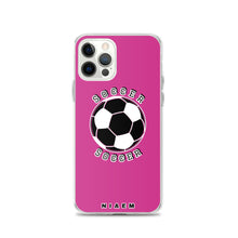 Load image into Gallery viewer, Soccer iPhone Case (Pink 5)