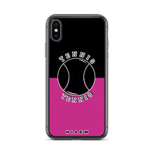 Load image into Gallery viewer, Tennis iPhone Case (Black &amp; Pink)