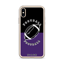 Load image into Gallery viewer, American Football iPhone Case (Black &amp; Purple)
