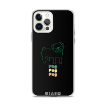 Load image into Gallery viewer, Green Pug iPhone Case