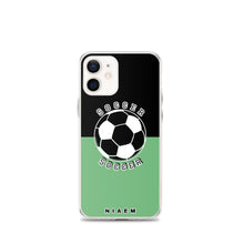Load image into Gallery viewer, Soccer iPhone Case (Black &amp; Green 4)