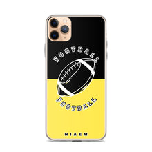 Load image into Gallery viewer, American Football iPhone Case (Black &amp; Yellow 1)