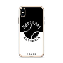 Load image into Gallery viewer, Baseball iPhone Case (Black &amp; White)