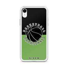 Load image into Gallery viewer, Basketball iPhone Case (Black &amp; Green)