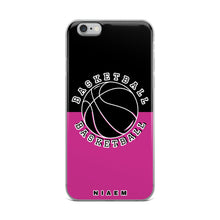 Load image into Gallery viewer, Basketball iPhone Case (Black &amp; Pink)