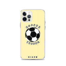 Load image into Gallery viewer, Soccer iPhone Case (Yellow 2)