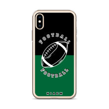Load image into Gallery viewer, American Football iPhone Case (Black &amp; Green 1)