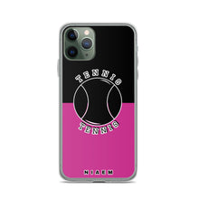 Load image into Gallery viewer, Tennis iPhone Case (Black &amp; Pink)