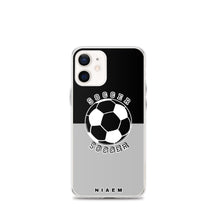 Load image into Gallery viewer, Soccer iPhone Case (Black &amp; Grey 2)