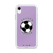 Load image into Gallery viewer, Soccer iPhone Case (Purple 2)