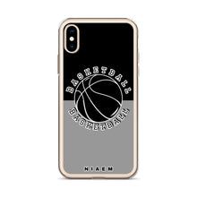 Load image into Gallery viewer, Basketball iPhone Case (Black &amp; Grey 1)